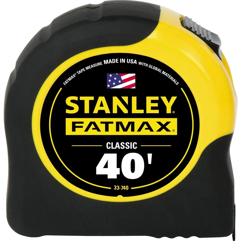 Stanley FatMax 40 Ft. L X 1.25 In. W Compact Wide Blade Tape Measure 1 Pk