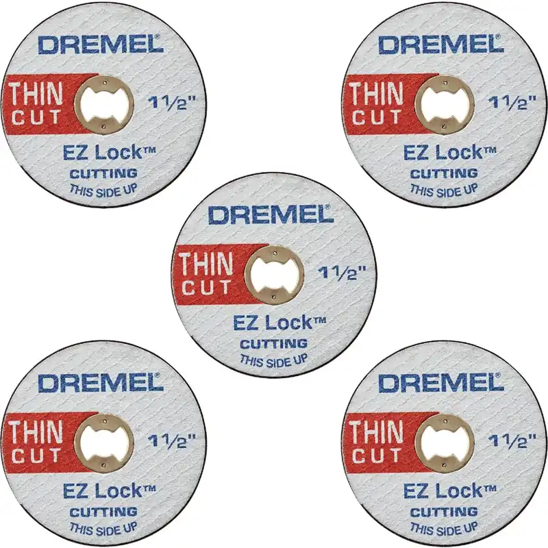EZ Lock 1-1/2 In. Thin Metal Cut Off Rotary Wheel (5-Pack)
