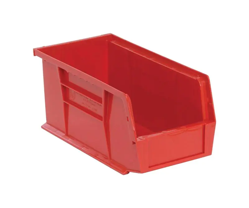 10-7/8 In. L X 5-1/2 In. W X 5 In. H Tool Storage Bin Red