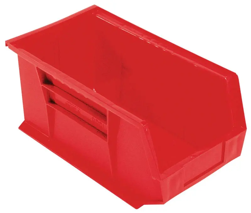 8-1/4 In. W X 6-3/4 In. H Red Tool Storage Bin With 1 Compartment