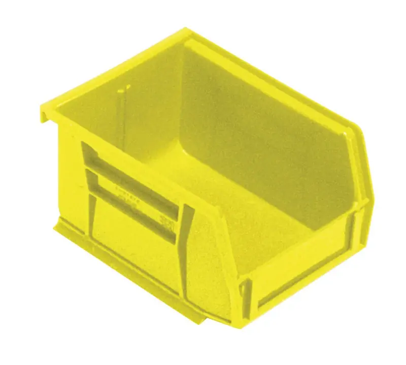Tool Storage Bin 4-1/8 In. W X 2-13/16 In. H Yellow Polypropylene