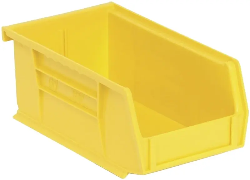 4-1/8 In. W X 2-13/16 In. H Yellow Polypropylene Storage Bin