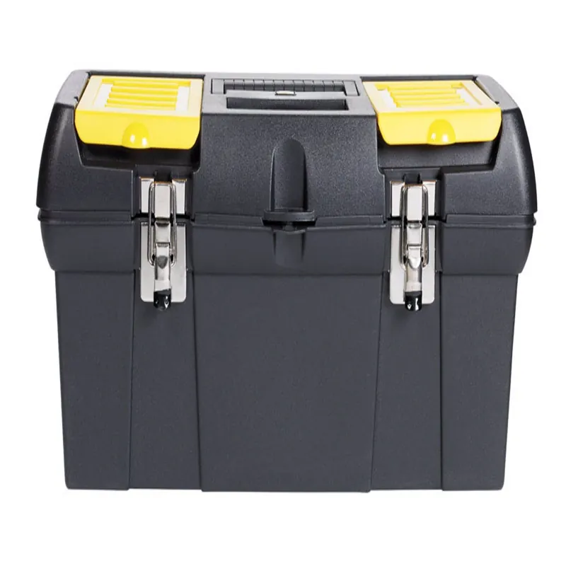 19 In. Toolbox With Tray, Black/yellow, 2000 Series, 19" L X 10" W X 10" H