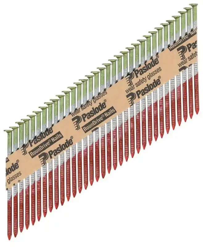 Paslode RounDrive 2-3/8 In. L Angled Strip Hot-Dip Galvanized Framing Nails 30 Deg 2000 Pk