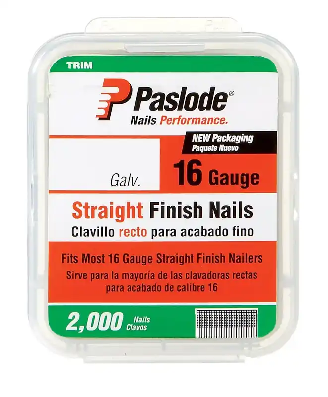 Paslode 2 In. L X 16 Ga. Straight Strip Galvanized Finish Nails 2000 Pk