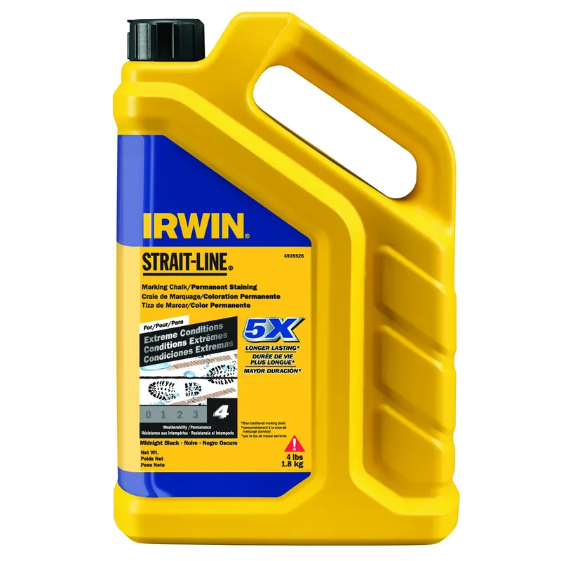 Irwin Strait-Line 4 Lb Permanent Marking Chalk Midnight Black 1 Pk