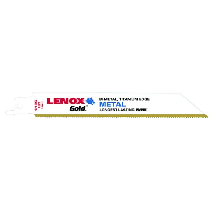 Lenox Gold 6 In. Bi-Metal Reciprocating Saw Blade 18 TPI 5 Pk