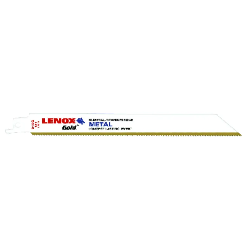 Lenox Gold 8 In. Bi-Metal Reciprocating Saw Blade 18 TPI 5 Pk