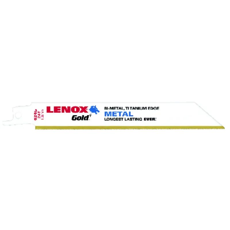 Lenox Gold 6 In. Bi-Metal Reciprocating Saw Blade 24 TPI 5 Pk