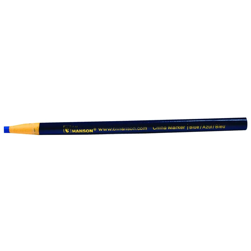 6.8 In. L Blue China Marker - Waterproof, Fade Resistant, 1 Piece