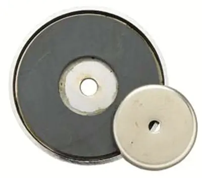 376b 2-inch Shallow Pot Ceramic Magnets With 20-pound Pull