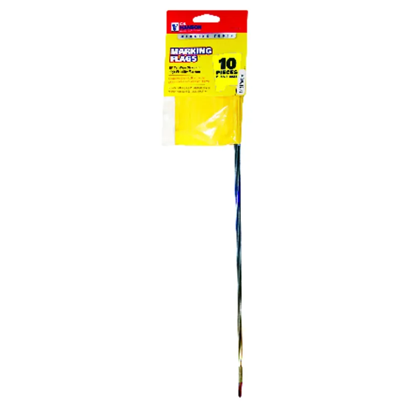 C.H. Hanson 15 In. Yellow Marking Flags Polyvinyl 10 Pk