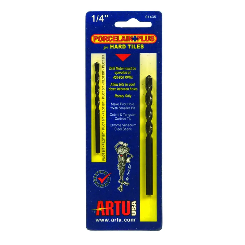 1/4-In. Porcelain+ Tile Bit With Pilot For Hard Tiles