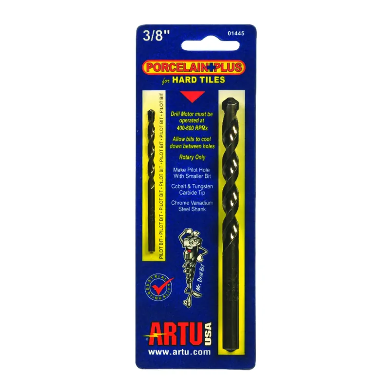 3/8-In. Porcelain+ Tile Bit With Pilot For Hard Tiles