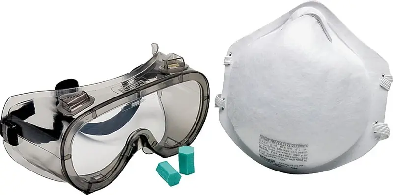 3-Piece Protection Kit, Respirator, Googles & Ear Plugs