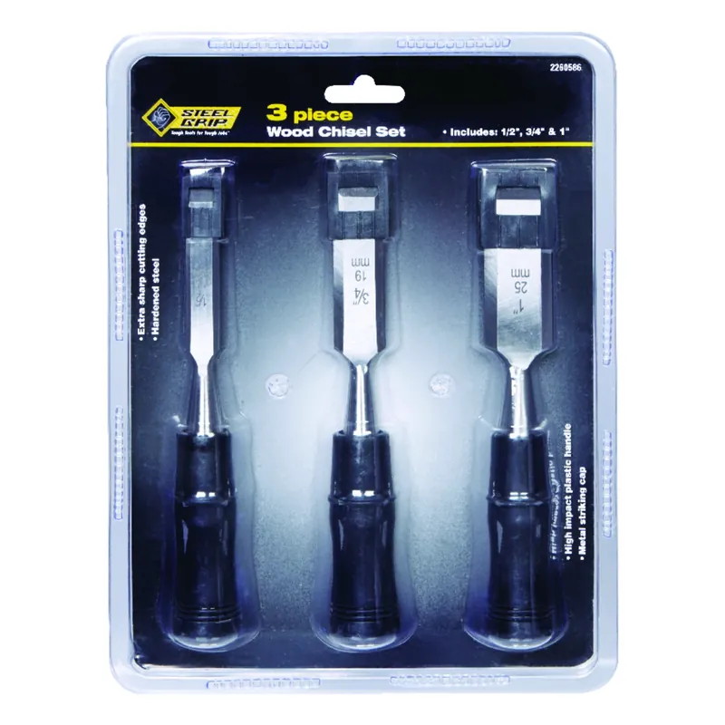 Steel Grip Wood Chisel Set 3 Pk