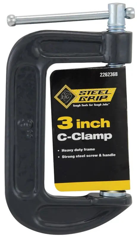 3 In. Adjustable C-clamp - Durable Steel Construction