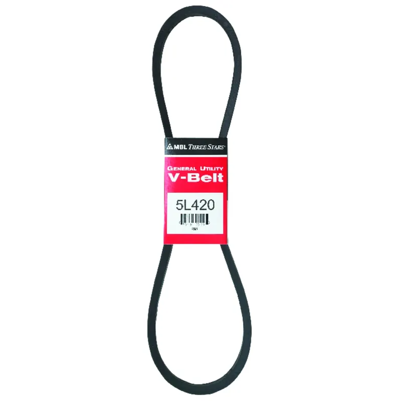 Fractional Horsepower 5l420 V-belt, 21/32 In. X 42 In. Rubber