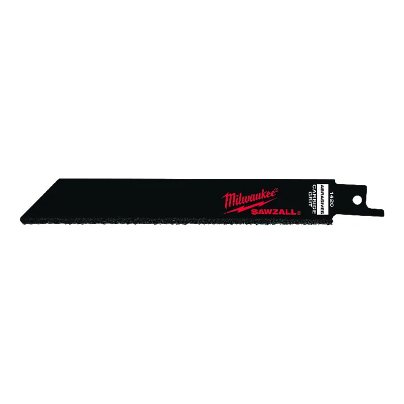 Milwaukee SAWZALL 6 In. Carbide Grit Carbide-Grit Reciprocating Saw Blade Multi TPI 3 Pk
