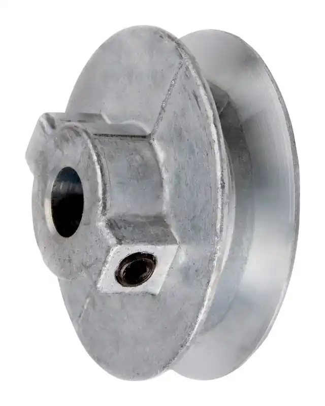 V-Groove Die-Cast Pulley, 1/2 Bore X 3.5 In. Dia.