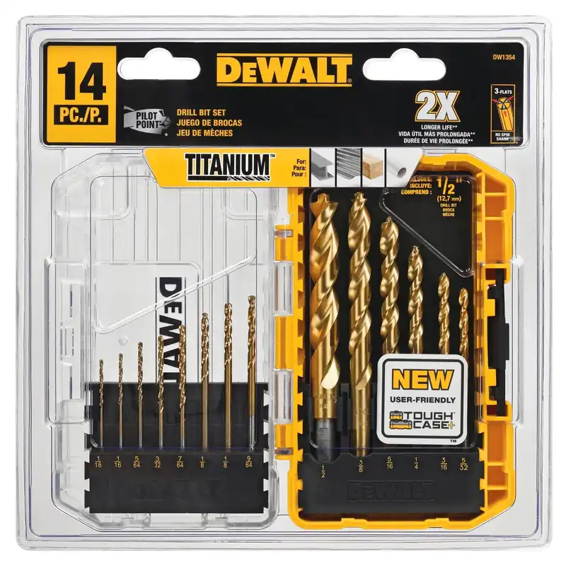 14-Pc. Titanium PP Drill Bit Set
