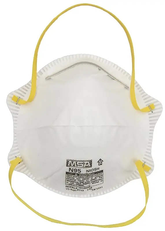 N95 Harmful Dust Respirator, Disposable, 2-Pk.