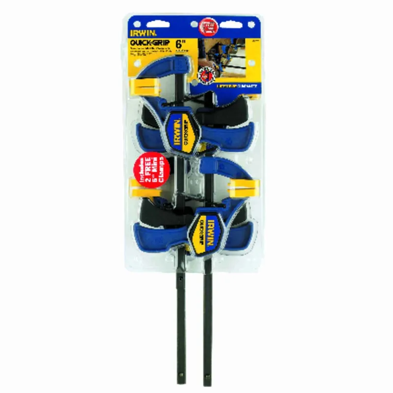 Irwin Quick-Grip 6 In. X 2-7/16 In. D Mini Bar Clamp 140 Lb 4 Pk