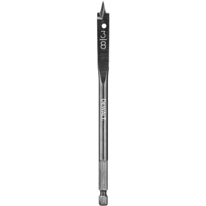 DeWalt 3/8 In. X 6 In. L Carbon Steel Spade Bit Hex Shank 1 Pk