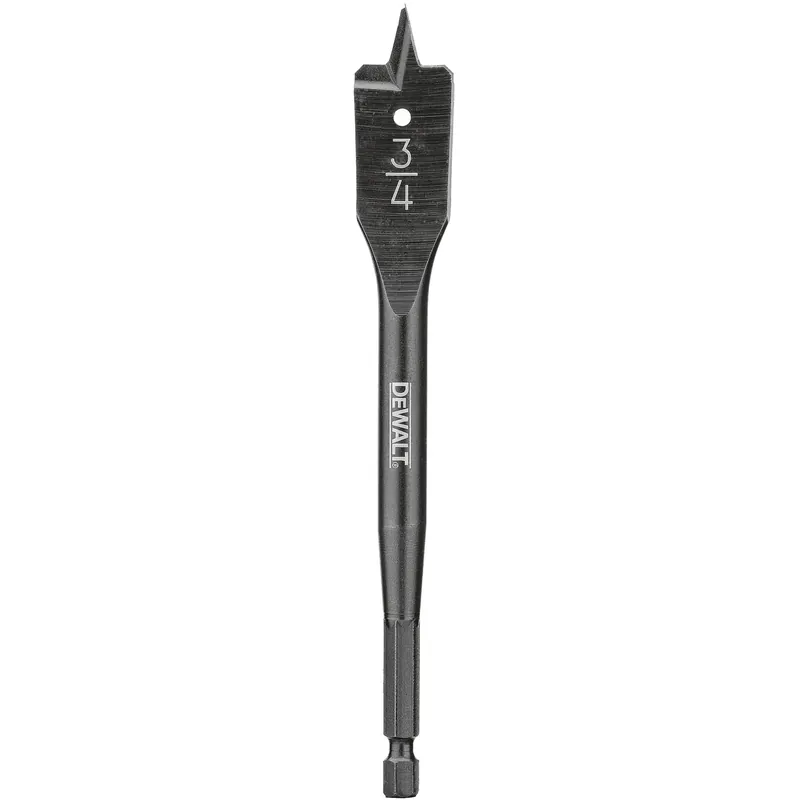 DeWalt 3/4 In. X 6 In. L Carbon Steel Spade Bit Ball Groove Shank 1 Pk