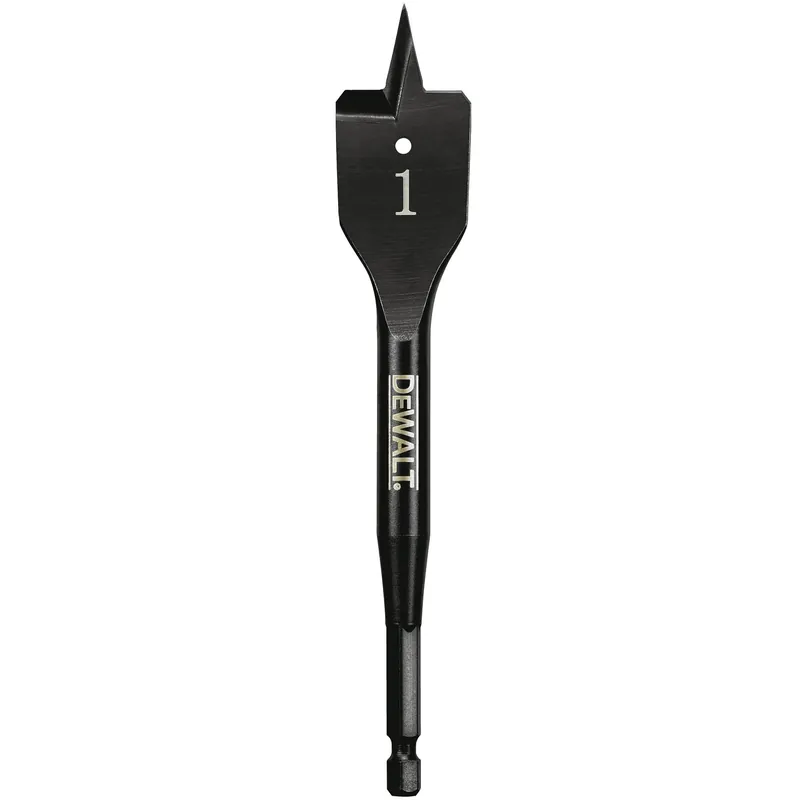 DeWalt 1 In. X 6 In. L Carbon Steel Spade Bit Hex Shank 1 Pk