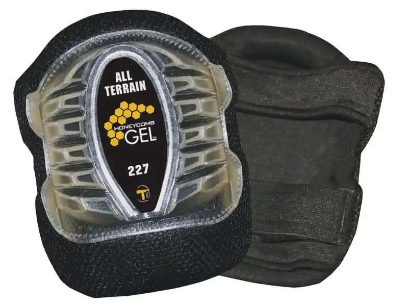 Gelite Series Gel227 Rough Terrain Knee Pads, One Size, Gel, Neoprene, 2-strap
