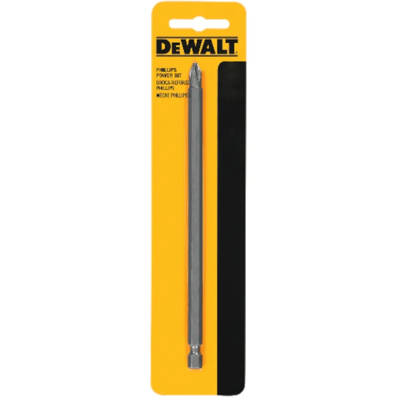 Phillips 3 6 In. Power Screwdriver Bit, 1/4 In. Hex Shank, Heat-treated Steel