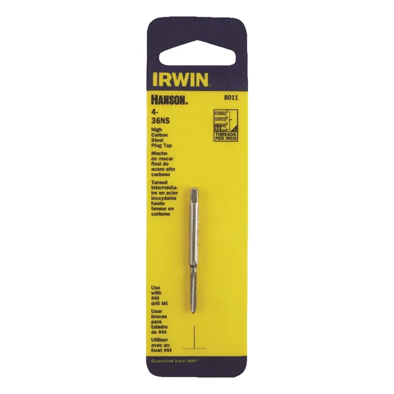 Hanson High Carbon Steel Sae Plug Tap 4-36 1 Piece