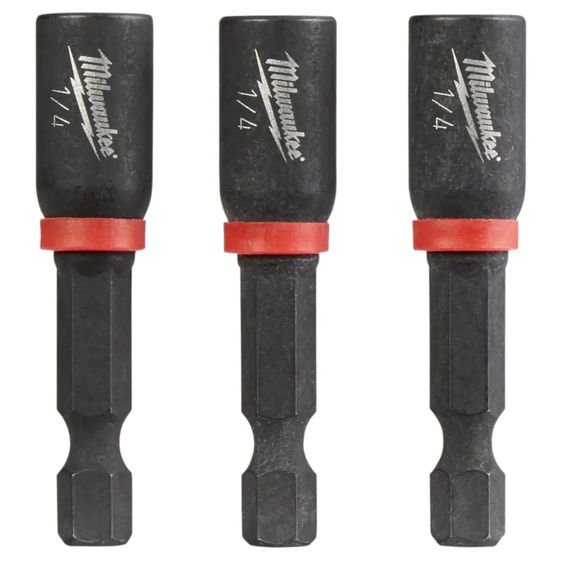 Milwaukee Shockwave 1/4 In. X 1-7/8 In. L Steel Nut Driver 3 Pc
