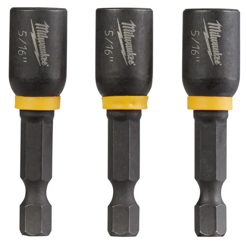 Milwaukee Shockwave 5/16 In. X 1-7/8 In. L Steel Nut Driver 3 Pc
