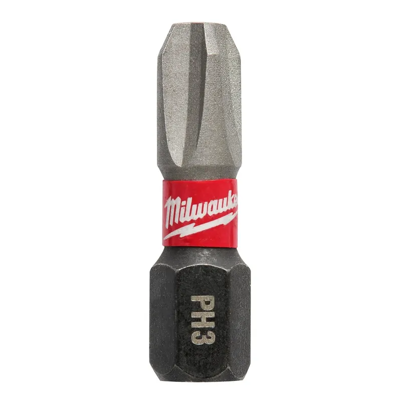 Milwaukee Shockwave Phillips 3 X 1 In. L Screwdriver Bit Steel 2 Pk