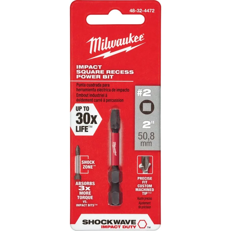 Shockwave 2 Square Power Bit, 2 In.