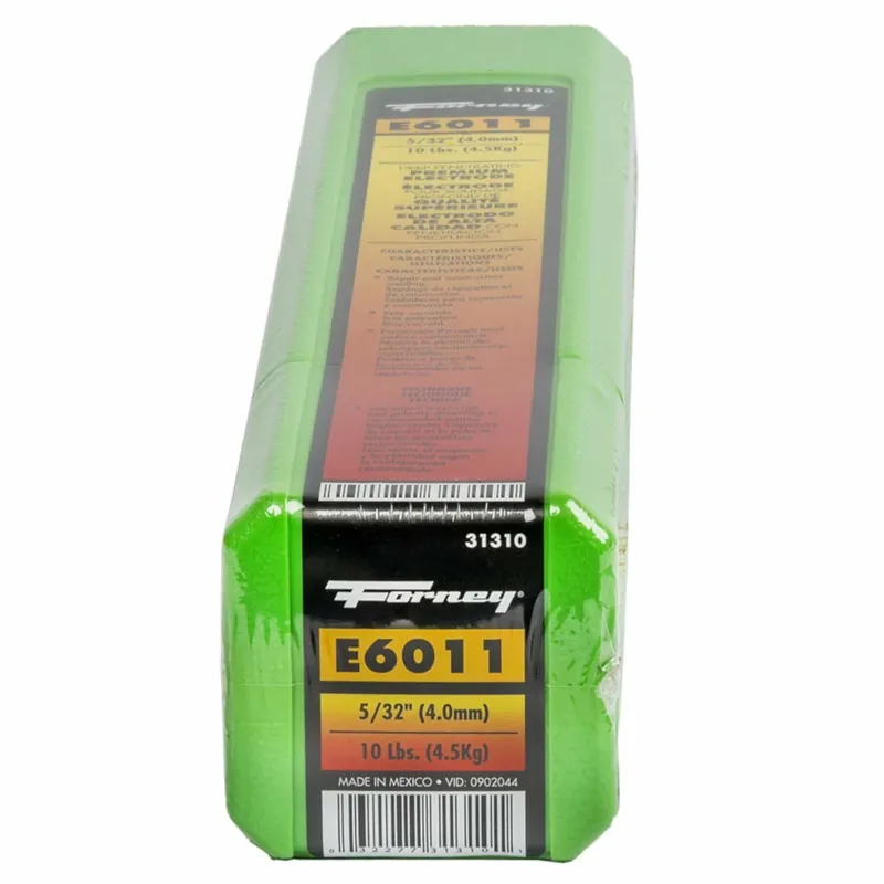 Forney 5/32 In. D X 14.6 In. L E6011 Mild Steel Welding Rods 60000 Psi 5 Lb 1 Pk