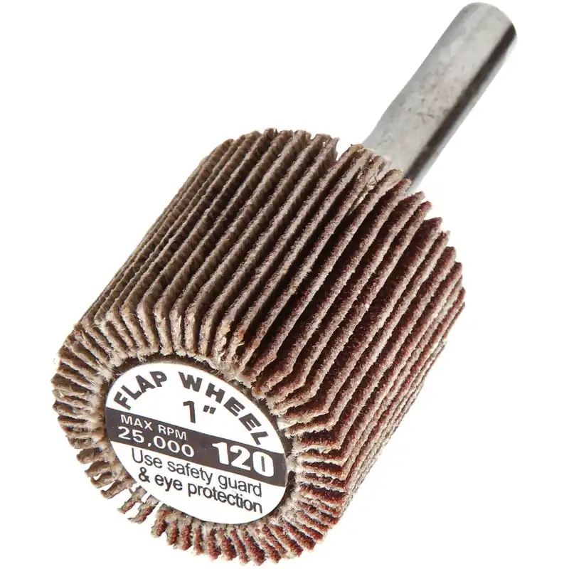 Mounted Flap Wheel, 1 X 1-In., 120-Grit