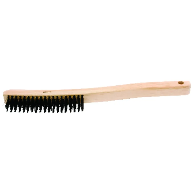 Wire Scratch Brush, Carbon Steel, 13.75-In.
