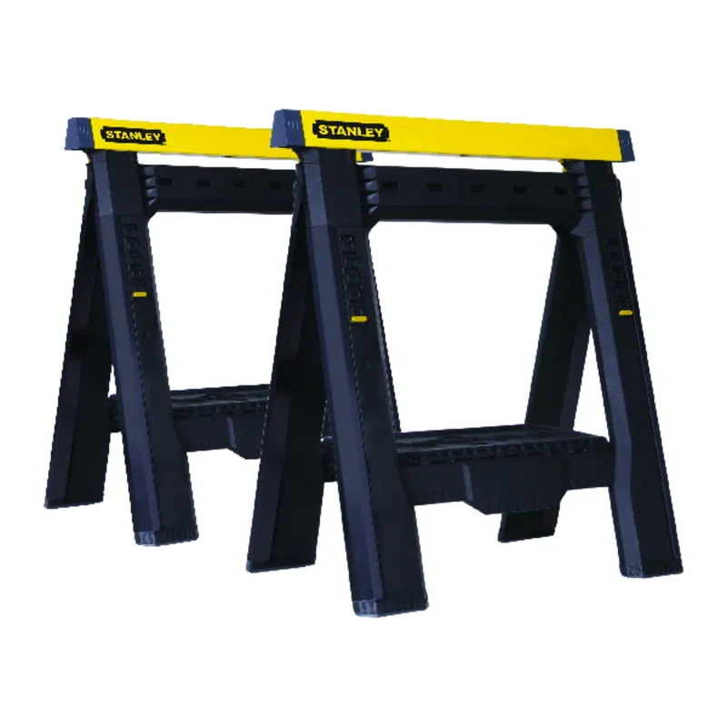 STANLEY 31-1/8 In. H X 29-1/8 In. W X 2-7/8 In. D Adjustable 2 Way Adjustable Sawhorse 1000 Lb. Cap.