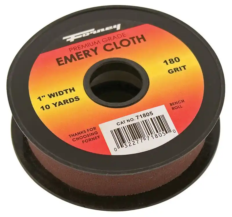Forney 360 In. L X 1 In. W 180 Grit Emery Sandpaper 1 Pk