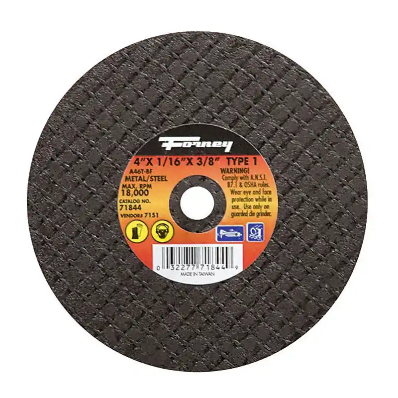 Cutting Wheel, Type 1, 4 X 1/16-In.