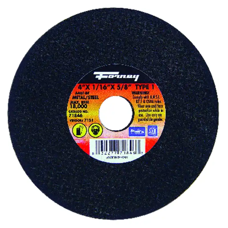 Cutting Wheel, Type 1, 4 X 1/16-In.