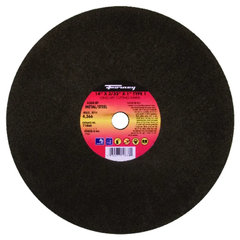 Cutting Wheel, Type 1, 14 X 3/32-In.