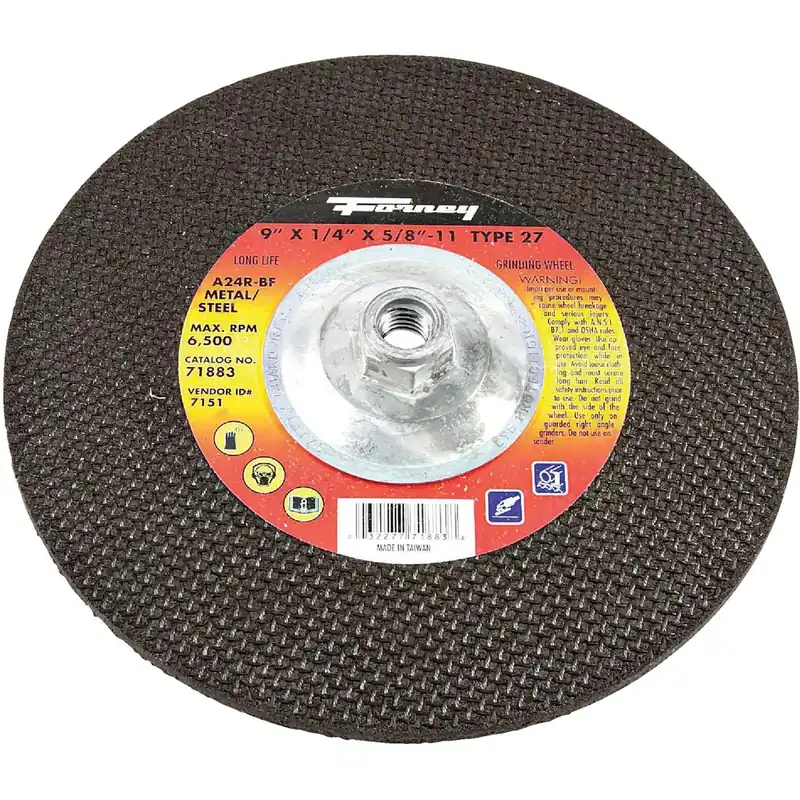 Grinding Wheel, Type 27, 9 X .25-In.
