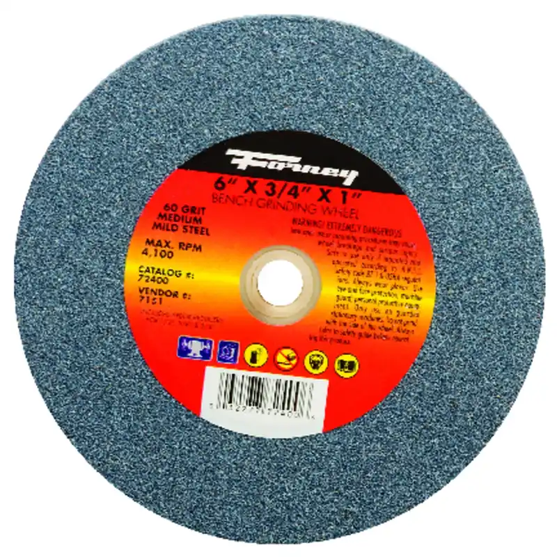 6 In. X 3/4 In. Adjustable Bench Grinding Wheel - 1/2" To 1" Arbor