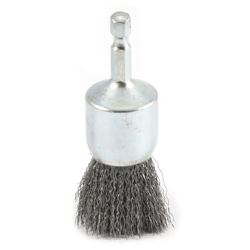 Crimped Wire End Brush, 1 X .25 X .012-In.