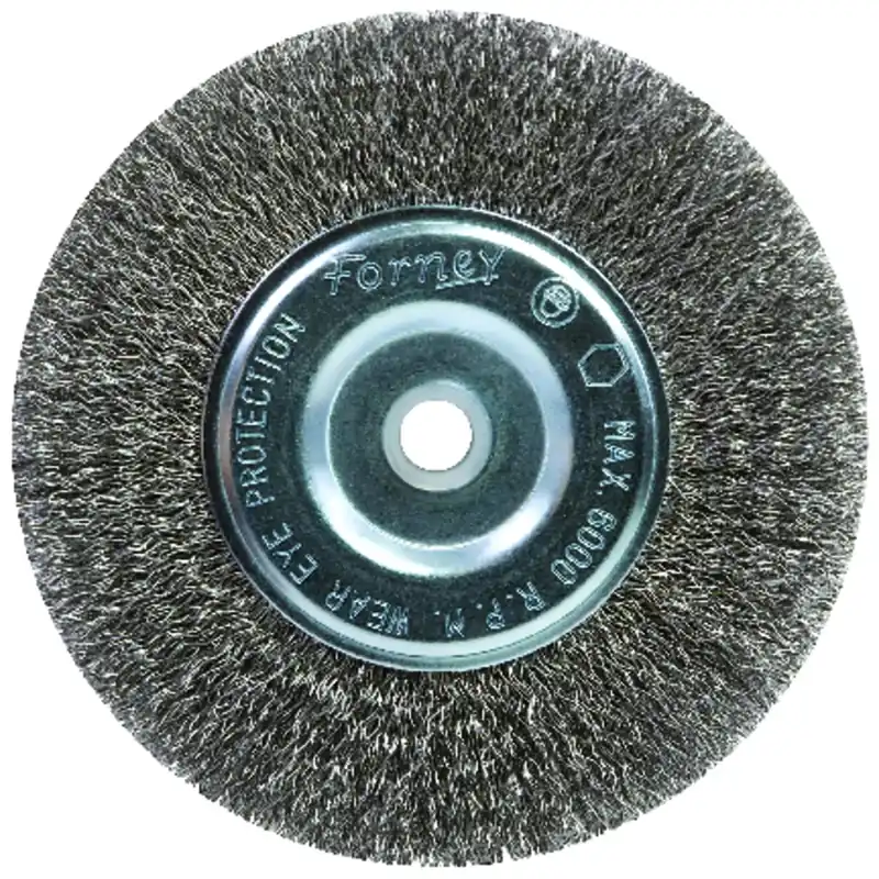 Crimped Wire Wheel Brush, 6-In.