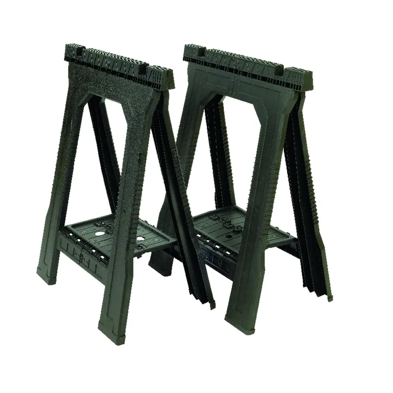 STANLEY 32 In. H X 22-1/2 In. W X 5 In. D Folding Sawhorse 800 Lb. Cap. 2 Pc